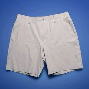Under Armour Shorts Mens 36 Beige Hunter Fishing Golf Driving Range Boating Dad